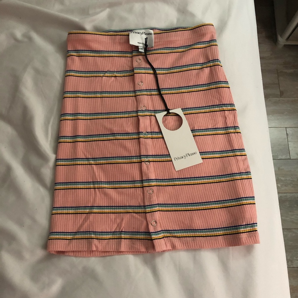 PrivacyPlease Revolve Skirt in Pink